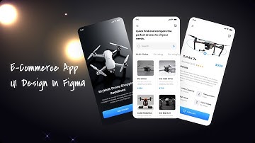 Drones E-Commerce Mobile App UI Design | Figma Tutorial