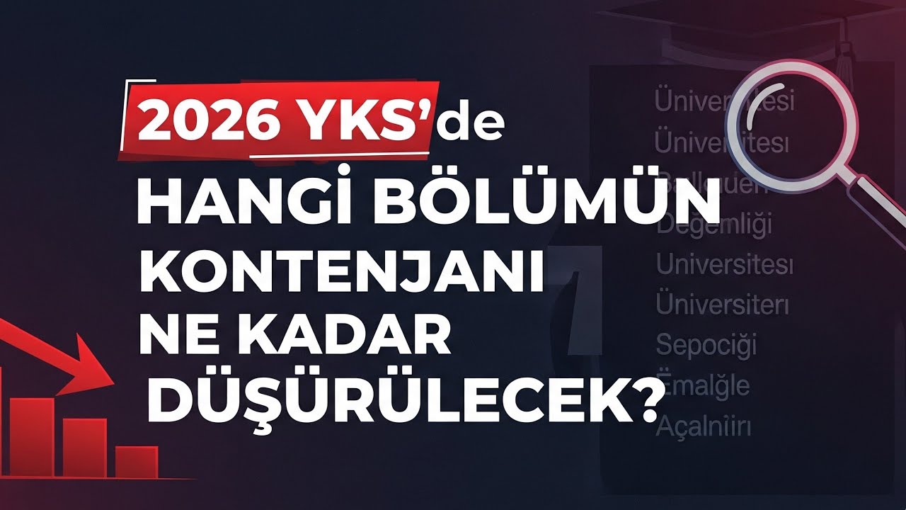 2026 YKS'de HANGİ BÖLÜMÜN KONTENJANI NE KADAR DÜŞECEK???