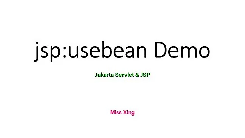 JSP Actions - The jsp:useBean Action Demo