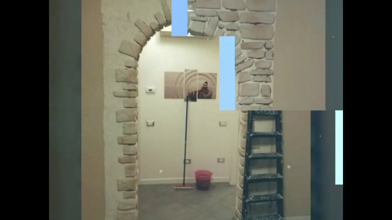 Arco rivestito in pietra ricostruita!! youtube Archi interni rivestiti in pietra
