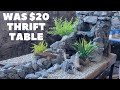 $20 Thrift Store Table Turned into a Waterfall River Table | DIY Furniture Flip