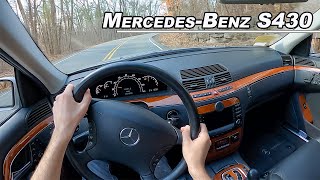 2004 Mercedes Benz S430 - German Nostalgia Drive in the W220 (POV Binaural Audio)