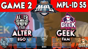 GAME 2 GEEK FAM vs ALTER EGO - MPL Season 5 Week 1 Day 2