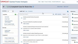 Oracle BPM 11g Adaptive Case Management: Participating in a Case