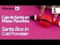 Navidad Caja Santa ( Christmas Santa Box ) Cold Porcelain 1/2