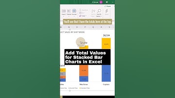 Add Total Values for Stacked Charts in Excel: Column Chart