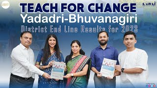 Teach For Change Yadadri-Bhuvanagiri District End Line Results For 2023 | Manchu Lakshmi Prasanna