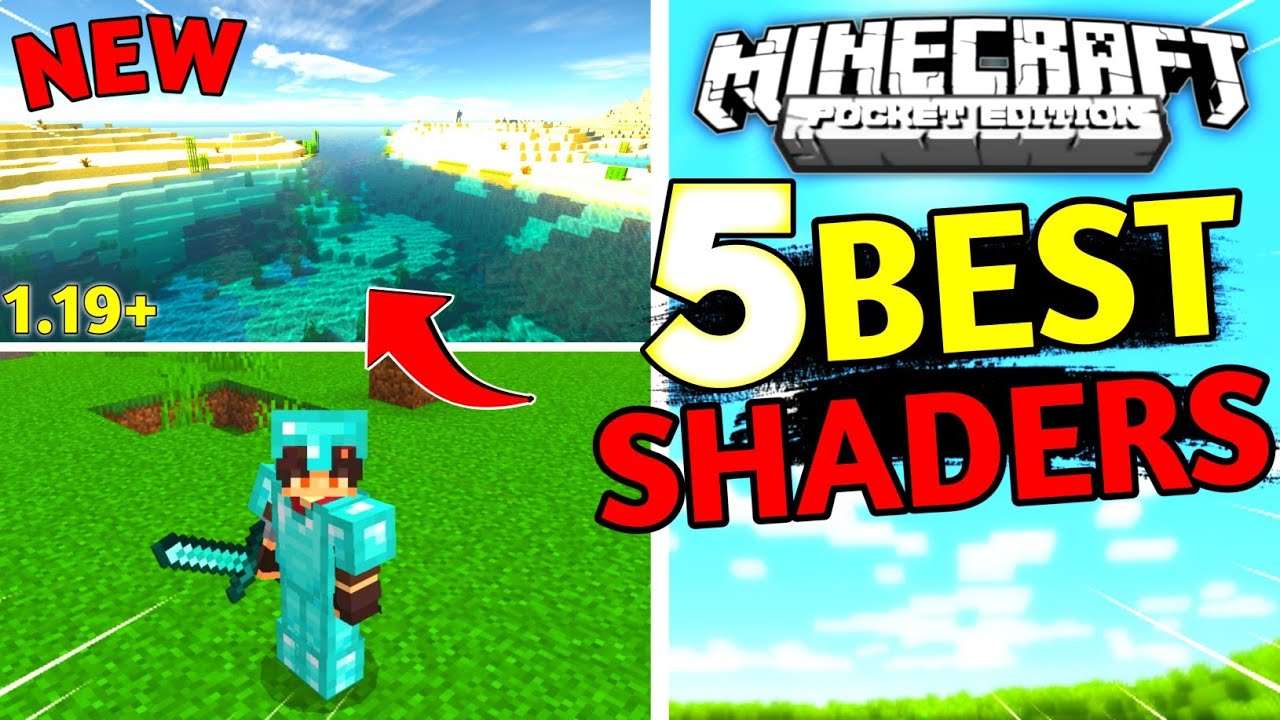 Top 5 Best SHADERS For Minecraft PE | Render Dragon Shader For MCPE ...