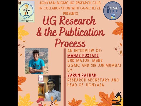 UG Research and the Publication Process