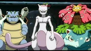 Mewtwo VS Ash & Trainers   Venusaur Blastoise Charizard VS Clone   Pokemon The Movie 720p