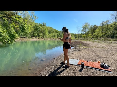 I became what they warned you about | van camping by a river in the Ozarks