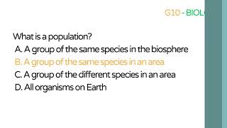 Grade 10 - Quarter 3 - Biology - Evolution Reviewer
