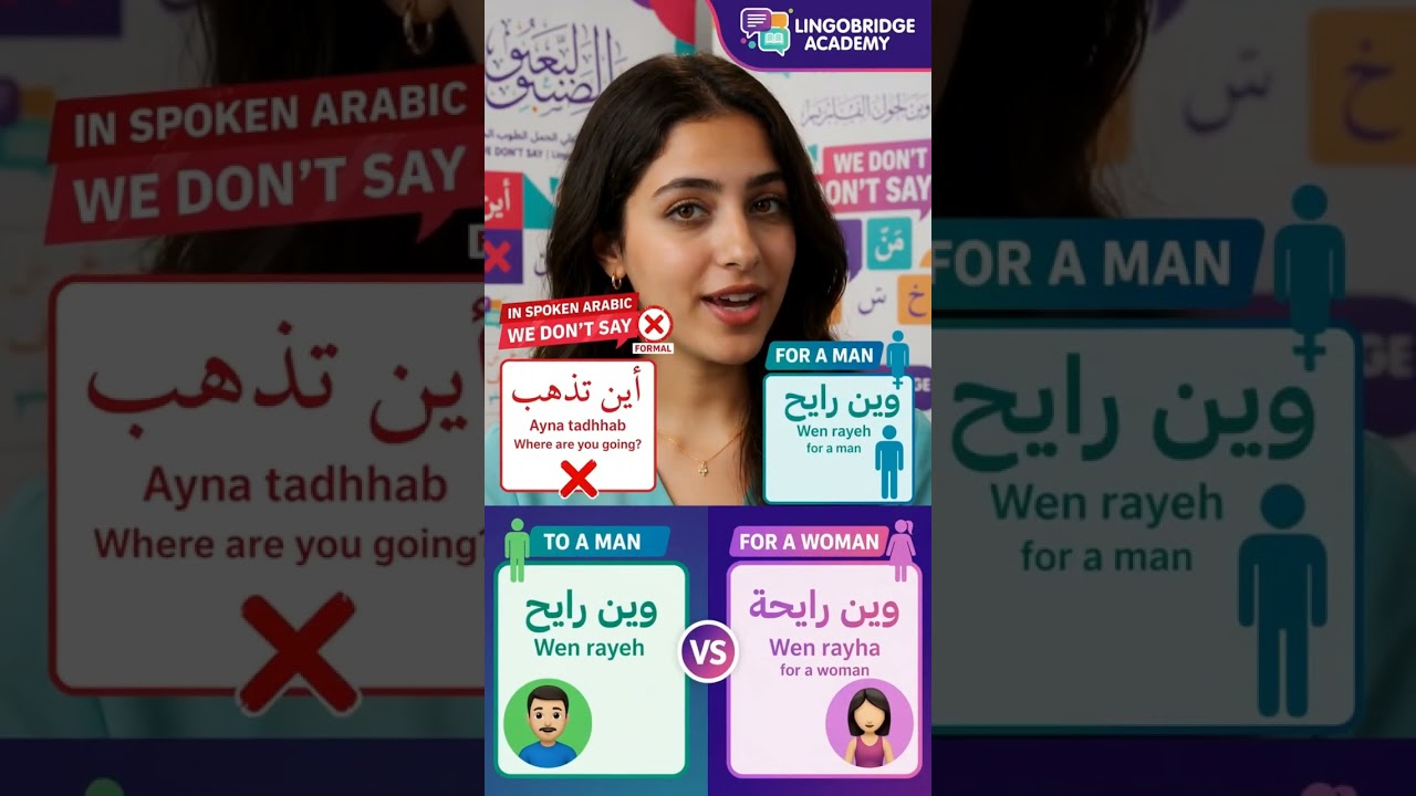 How Do You Say “Where Are You Going” in Spoken Arabic