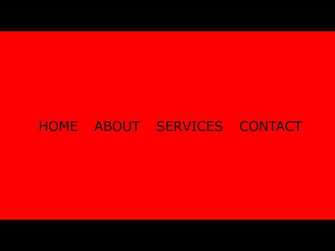 Menu Hover Effect | HTML | CSS
