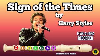 SIGN OF THE TIMES | Harry Styles | Recorder Level 4 | Notes F G A Bb C D screenshot 2