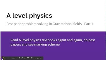 AQA A Level Physics Gravitational fields - 1
