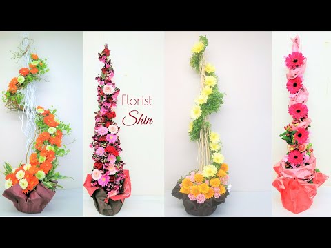 花の写真集🌸Florist Shinデザイン別コレクション🌸フラワーアレンジメント、花束、ブーケ、スタンド、花の魅力を高めるフラワーデザイン。花屋の方でもお気軽に質問してください。必ず返信します