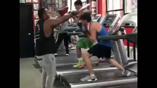 Kids training on the treadmill with former world champion Joan Guzman