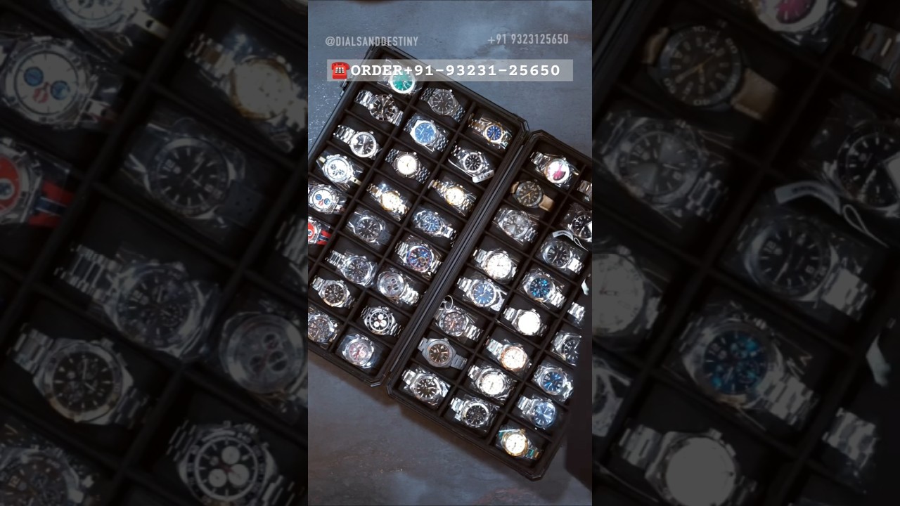 48 SLOT WATCH ORGANISER.. TAKE A LOOK INSIDE THE PREMIUM 48-SLOT WATCH BOX 