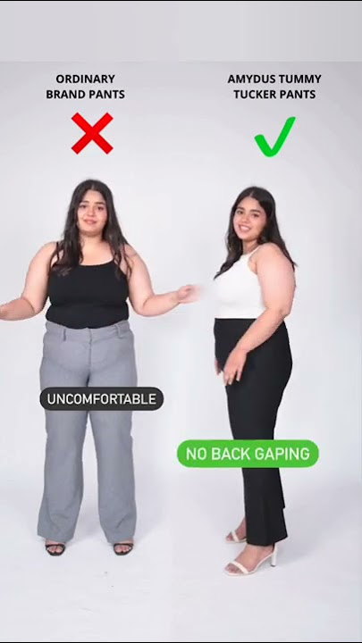 Amydus Tummy Tucker Pants vs Ordinary Brand Pants for Plus Size Women #plussize #plussizefashion