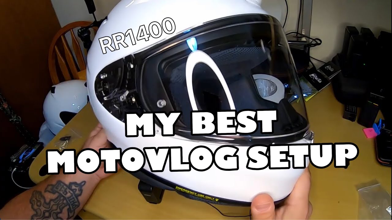 Shoei RF 1400 Motovlog setup! Ride Tech Moto Mount, Gopro hero 8. Best