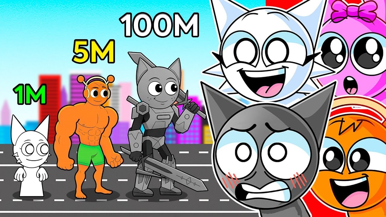 SPRUNKI BUDDIES SIZE COMPARISON!