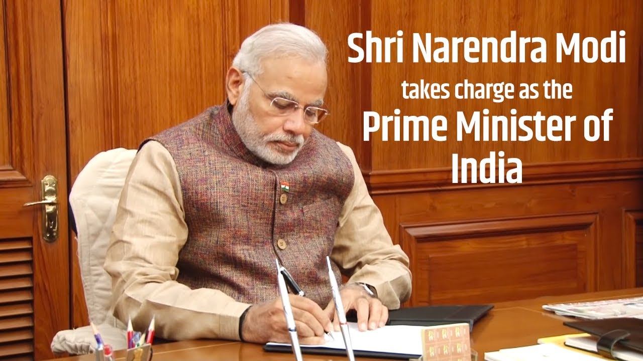 Shri Narendra Modi takes charge as the Prime Minister of India  PMO