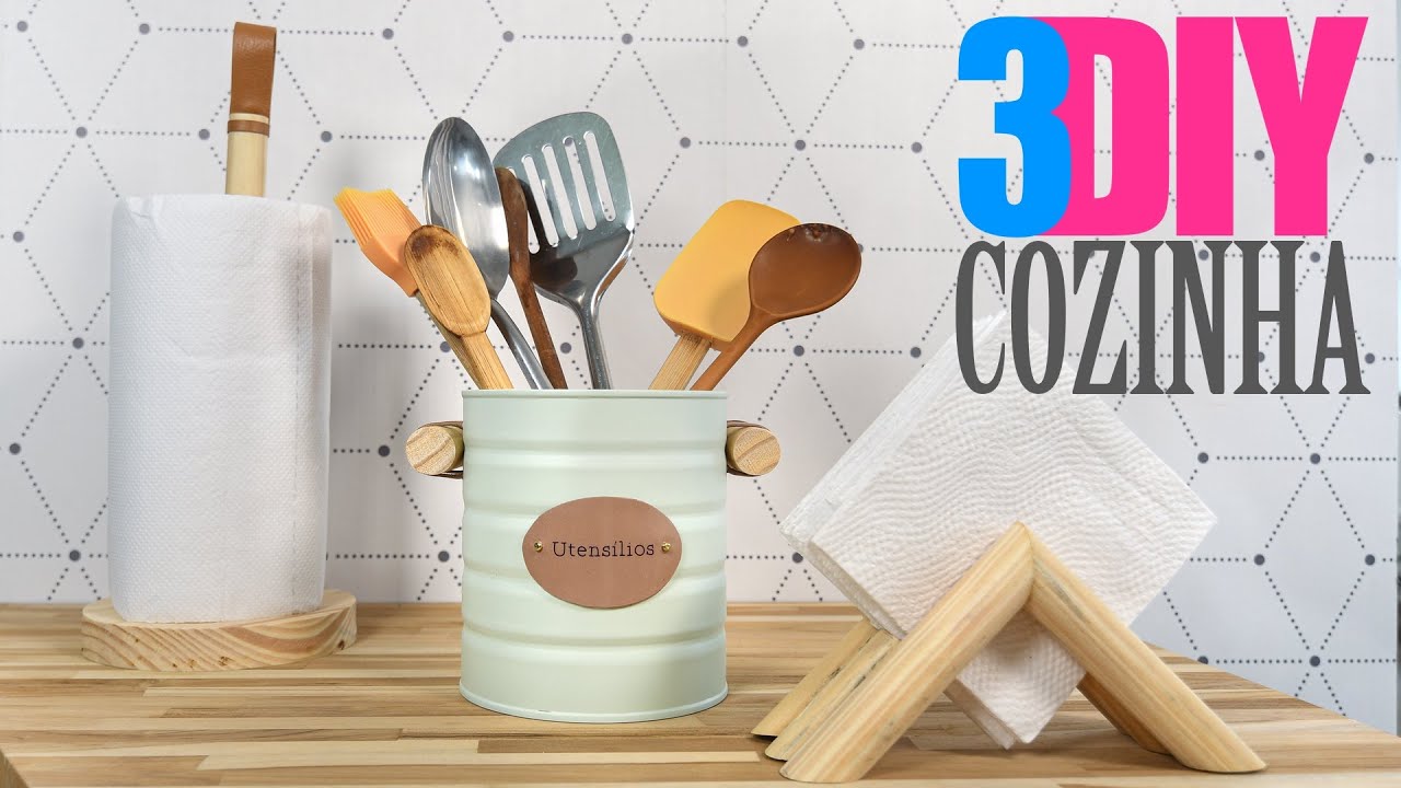 3 DIY Gastando Pouco | Decoração de Cozinha