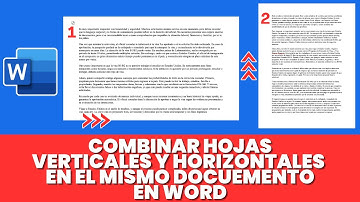 Como COMBINAR Paginas HORIZONTALES y VERTICALES en un mismo Documento en WORD