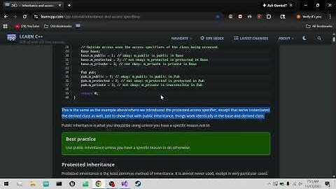 raw c++ learning, using different types of inheritance