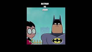 Batman vs robin #teentitansgo #justiceleague #dc #shorts
