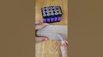 Các cách mắc pin nối tiếp và song song và cách tính điện áp của khối pin #shorts  #diy #howtodiy