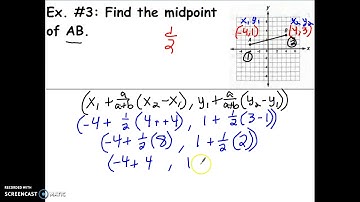 Partitioning Line Segments (Midpoint)