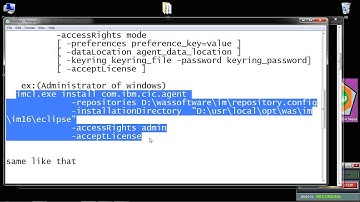 installing installation manager (IM) v 1 6 by using the imcl command on windows