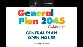 Draft General Plan Hybrid Open House, November 6th, 2023