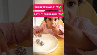 BRAIN POWER? 🧠 2-Ingredient Walnut & Dates Laddoos #Shorts #BabyFood