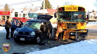 School bus crash with injuries in Sheboygan on March 15, 2017