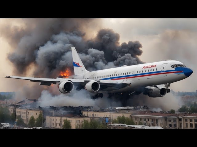 13 Minutes Ago! Russian IL-96 Plane Carrying Russian President and Ministers Explodes at Moscow Bord class=