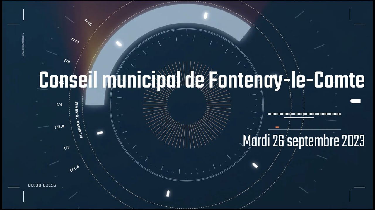 Conseil municipal de Fontenay-le-Comte, le 26 septembre 2023