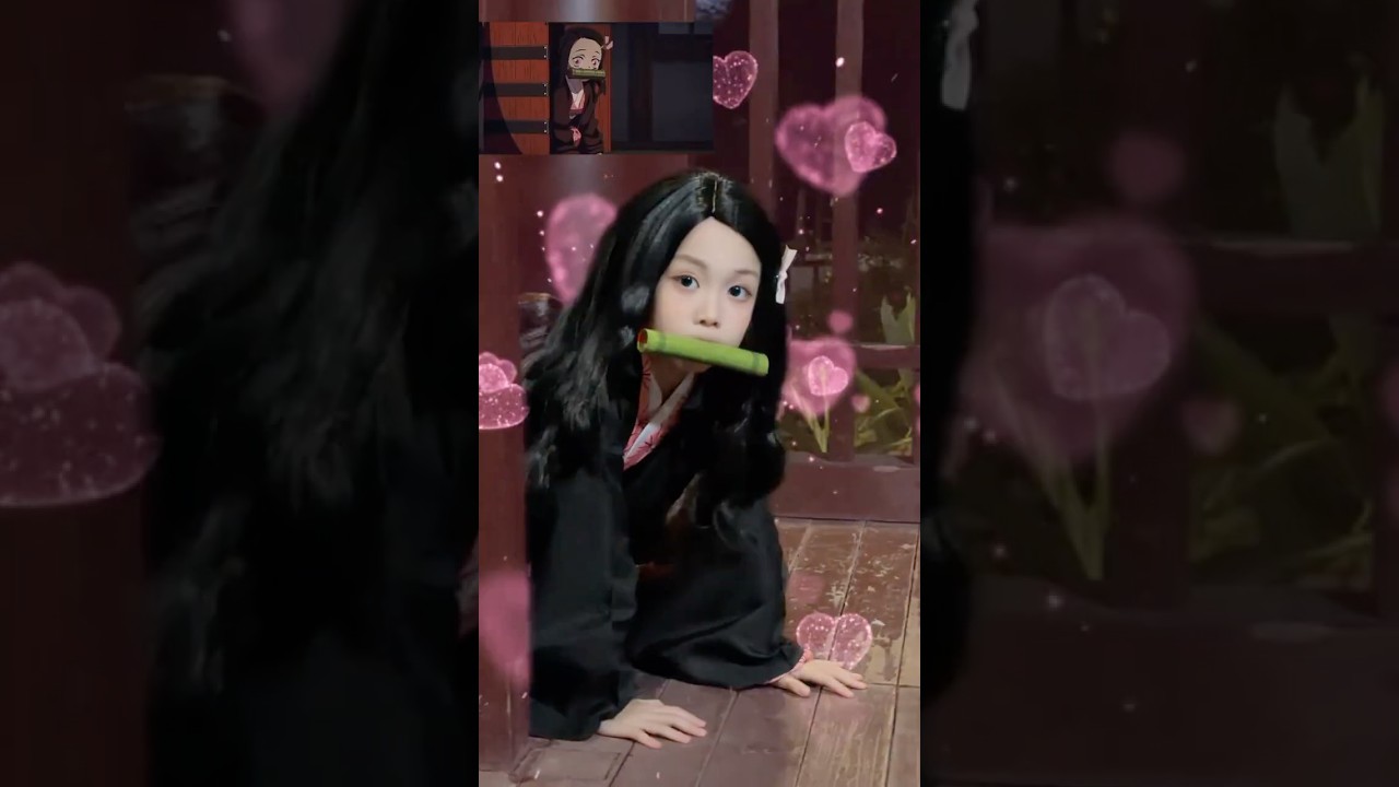 Zenitsu met Nezuko #anime #game #fyp #kimetsunoyaiba #demonslayer #nezuko#cosplay #cosplayer #girl