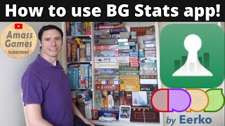 How to use the bgstats app! * AmassGames * Support:  Share, subscribe, comment, board game stats screenshot 2
