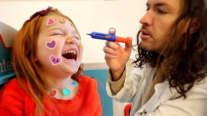 Adley has STiCKER POX!!  Brave Doctor visit with N...