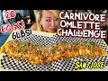 20-EGG CARNIVORE OMLETTE CHALLENGE in San Jose!!! 6lb Breakfast Challenge #RainaisCrazy