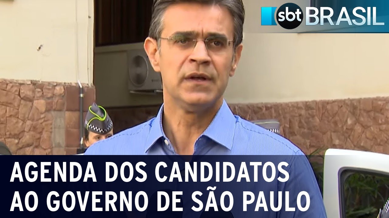 Veja agenda dos candidatos ao Governo de São Paulo nesta 4ª feira | SBT Brasil (24/08/22)