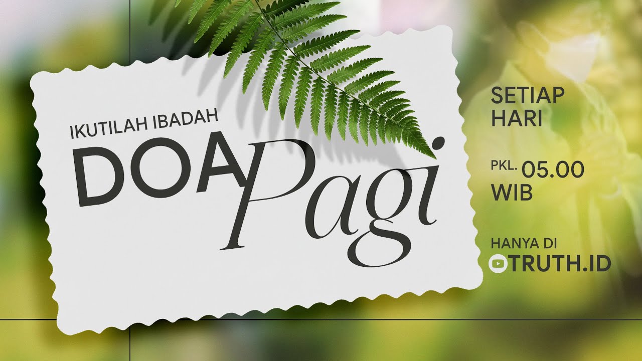 BERJAGA-JAGA DAN BERDOA | Pdt. Dr. Timotius Tan, S.Si. | DP - 16 Januari 2026 | 05.00 WIB