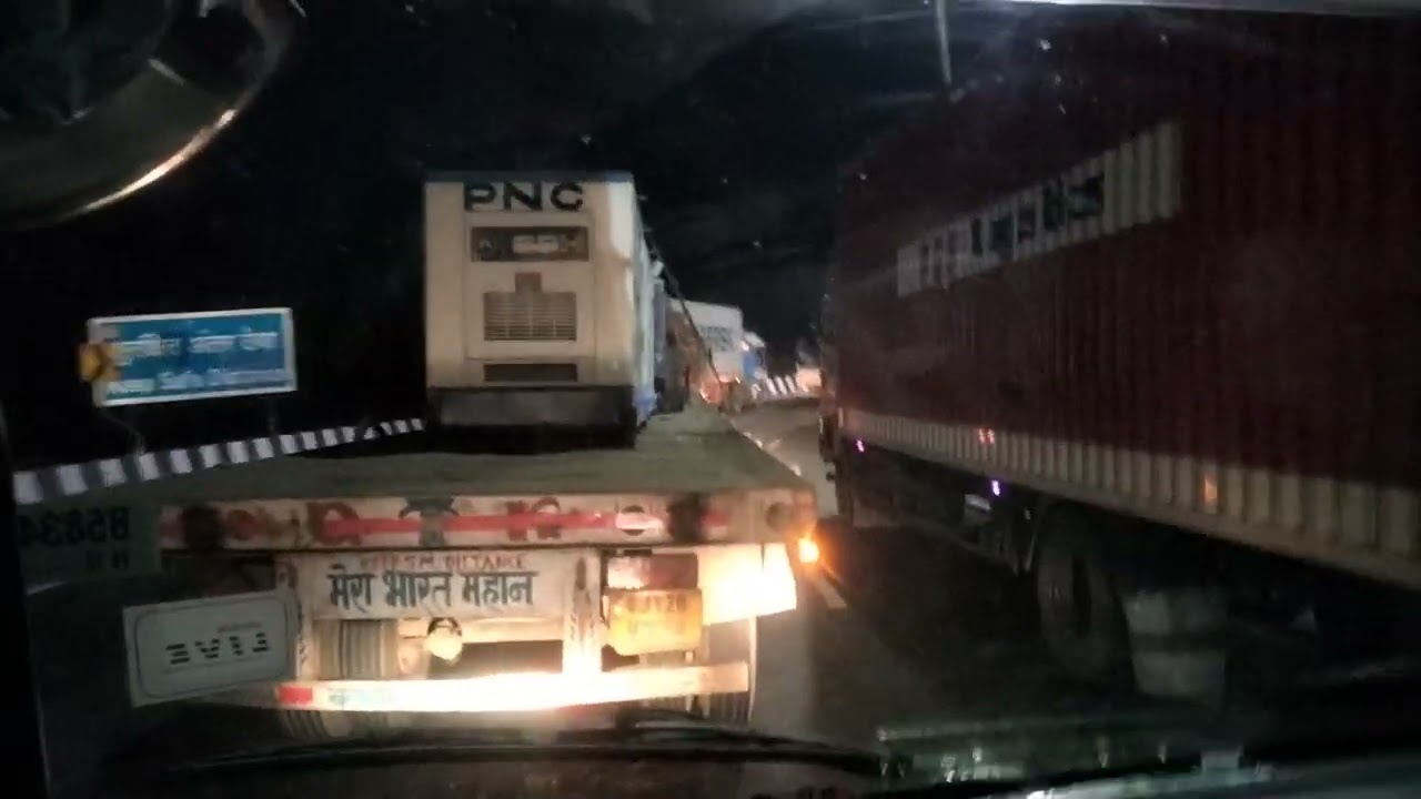 Very dangerous Pune express Highway or take my truck driver
