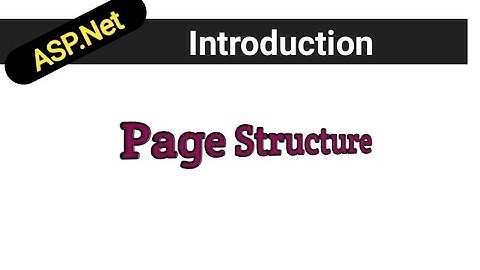 asp dot net page structure part 1