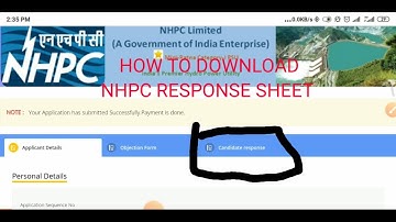 How to download response sheet nhpc answer key nhpc #nhpcje objection raise nhpc question method