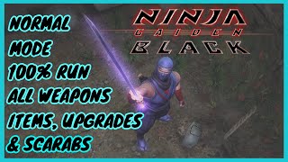 Ninja Gaiden Black - Normal Mode 100% Run: All Items, Weapons, Secrets, Upgrades and Scarabs.