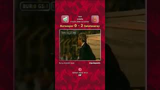 6 Eylül 2000 - Bursaspor 0 - 2 Galatasaray - 1.